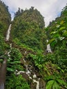 Trafalgar Falls, Trafalgar, Dominica, West Indies Royalty Free Stock Photo