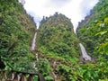 Trafalgar Falls, Trafalgar, Dominica, West Indies Royalty Free Stock Photo