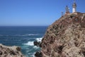 Cabo de Gata lighthouse in Almeria, Andalucia, Spain. Royalty Free Stock Photo