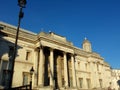 Trafalgar Square in the City of Westminster, Central London, United Kingdom Royalty Free Stock Photo