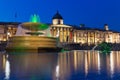 The National Gallery and Trafalgar Square, London Royalty Free Stock Photo