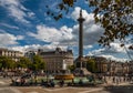 Trafalgar Square in the fall Royalty Free Stock Photo