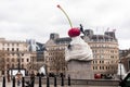 Trafalgar Square Fourth Plinth Ice-cream sculpture new art, London UK