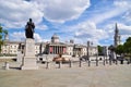 Trafalgar Square, London, daytime view Royalty Free Stock Photo