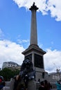 Trafalgar Square in London, England. Royalty Free Stock Photo