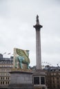 Trafalgar square national gallery, London February 2019 Royalty Free Stock Photo