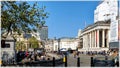 Trafalgar Square and National Gallery, London Royalty Free Stock Photo