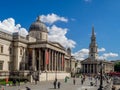 Trafalgar Square and the National Gallery Royalty Free Stock Photo