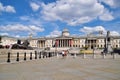 Trafalgar Square and National Gallery, London, UK Royalty Free Stock Photo