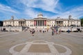 Trafalgar Square and the National Gallery on a summer day in London Royalty Free Stock Photo