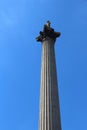 Trafalgar Square Nelson Column, London Royalty Free Stock Photo