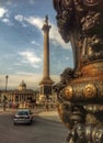 Trafalgar Square Nelson& x27;s Column London Detail Royalty Free Stock Photo