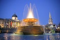 Trafalgar Square at Night 1 Royalty Free Stock Photo