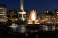 Trafalgar Square at Night Royalty Free Stock Photo