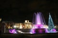 Trafalgar Square at Night Royalty Free Stock Photo