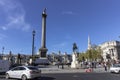 Trafalgar Square on a sunny day in London Royalty Free Stock Photo