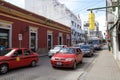 Traffic along the road in Salta downtown, Argentina