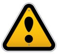 Traffic attention sign Royalty Free Stock Photo