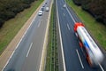 Traffic on Autobahn Royalty Free Stock Photo