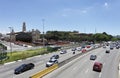 Traffic on Avenida in Sao Paulo city