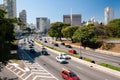 Traffic avenue city sao paulo Royalty Free Stock Photo