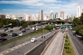 Traffic avenue city sao paulo Royalty Free Stock Photo