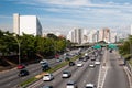 Traffic avenue city sao paulo Royalty Free Stock Photo