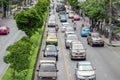 Traffic in Bangkok Thailand.