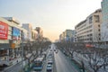 Traffic in Beijing in China Royalty Free Stock Photo