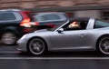 Traffic at Berlin night shot Royalty Free Stock Photo