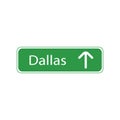 Traffic boards of dallas city of usa Royalty Free Stock Photo