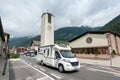 Traffic at the Brenner Pass Royalty Free Stock Photo