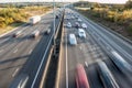 Traffic on British motorway Royalty Free Stock Photo