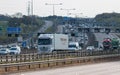 Traffic on the British motorway M1