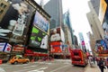 Traffic on broadway in Times Square in New York, USA