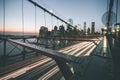 Traffic on Brooklyn Bridge - New York