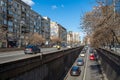 Traffic in Bucharest city center.