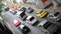 Traffic on a Busy Road in Bangkok Royalty Free Stock Photo