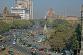 Traffic and Car Parking An aerial view of Flora Fountain at Hutatma Chowk, Fort