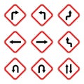 Traffic sign icon vector design symbol Royalty Free Stock Photo