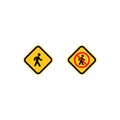 Traffic sign icon vector design symbol Royalty Free Stock Photo