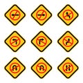 Traffic sign icon vector design symbol Royalty Free Stock Photo