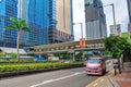 Traffic and city life In Hong Kong. Hong Kong is one of the most populated areas in the world Royalty Free Stock Photo