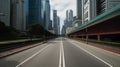 traffic in the city,shanghai,china. Royalty Free Stock Photo