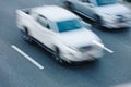 Car traffic at Rush hour. blur motion. Royalty Free Stock Photo