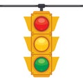 Traffic Concept With Lights And Equipments Royalty Free Stock Photo