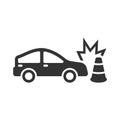 Traffic Cone Crash Icon