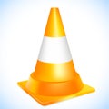 Orange traffic cone Royalty Free Stock Photo