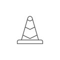 Outline icon - Traffic cone Royalty Free Stock Photo