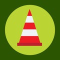 Traffic cone icon in trendy flat style isolated on grey background. Construction symbol for your design, logo, UI. Vector illustra Royalty Free Stock Photo